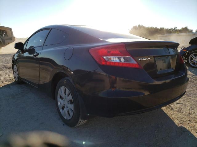 Photo 2 from auction – 2012 HONDA CIVIC LX with VIN 2HGFG3B50CH513752