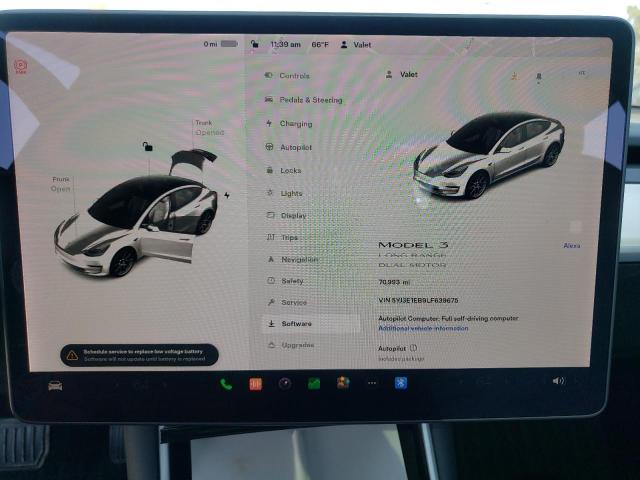 Photo 9 from auction – 2020 TESLA MODEL 3 with VIN 5YJ3E1EB9LF639675