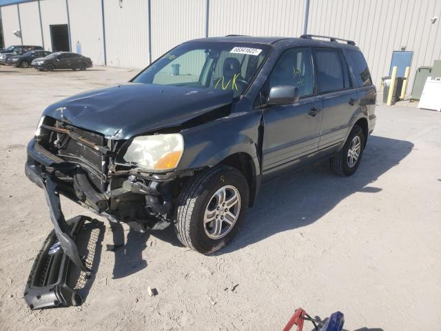 HONDA PILOT EXL 2005 с VIN 5FNYF18545B007758 - Фото с аукциона