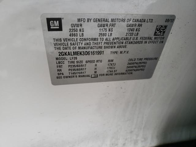 Photo 14 from auction – 2013 GMC TERRAIN SL with VIN 2GKALMEK3D6161991