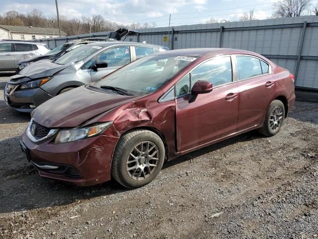 HONDA CIVIC LX 2013 with VIN 19XFB2F53DE010604 - Photo from auction