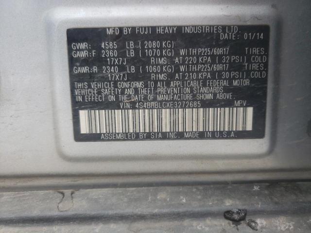 Снимка 14 от търг – 2014 SUBARU OUTBACK 2. с VIN 4S4BRBLCXE3272685