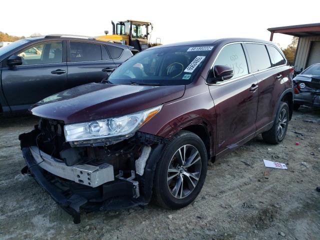 TOYOTA HIGHLANDER 2017 with VIN 5TDBZRFH1HS472636 - Photo from auction