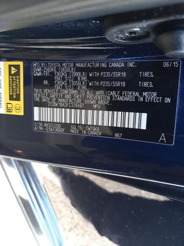 Photo 14 from auction – 2015 LEXUS RX 350 with VIN 2T2BK1BA3FC328487