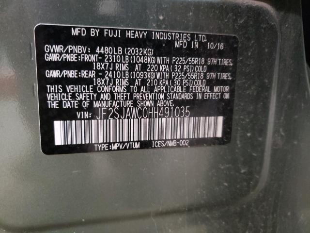 Фото 14 с аукциона – 2017 SUBARU FORESTER 2 с VIN JF2SJAWC0HH491035