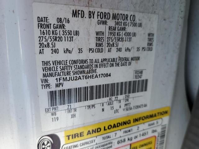 Photo 14 from auction – 2017 FORD EXPEDITION with VIN 1FMJU2AT6HEA17084