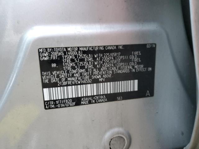 Photo 14 from auction – 2014 TOYOTA RAV4 LE with VIN 2T3BFREV7EW146592