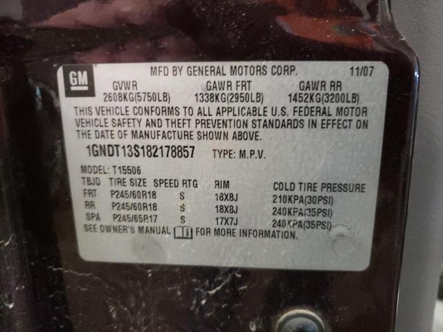Photo 14 from auction – 2008 CHEVROLET TRAILBLAZE with VIN 1GNDT13S182178857