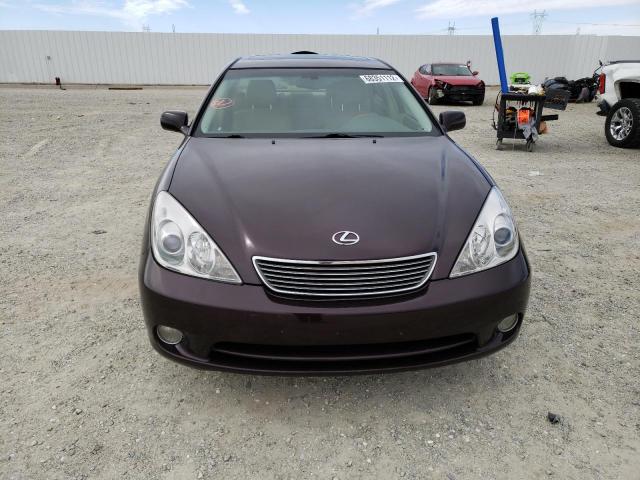 Photo 5 from auction – 2005 LEXUS ES 330 with VIN JTHBA30G655089960