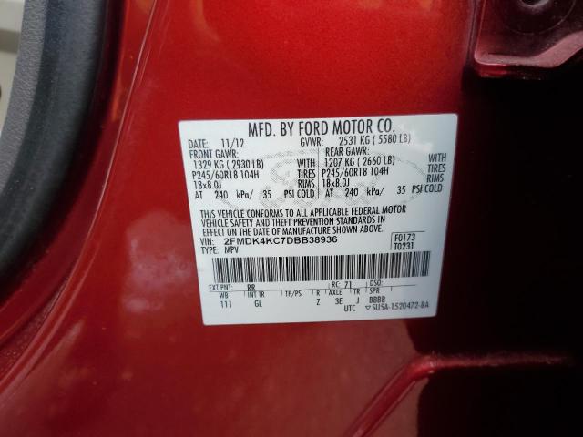 Photo 14 from auction – 2013 FORD EDGE LIMIT with VIN 2FMDK4KC7DBB38936