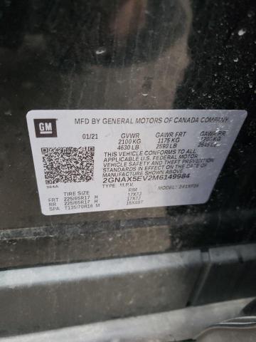 Photo 14 from auction – 2021 CHEVROLET EQUINOX with VIN 2GNAX5EV2M6149984