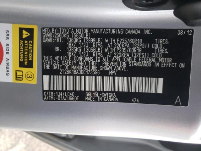 Photo 14 from auction – 2013 LEXUS RX 350 BAS with VIN 2T2BK1BA3DC173596