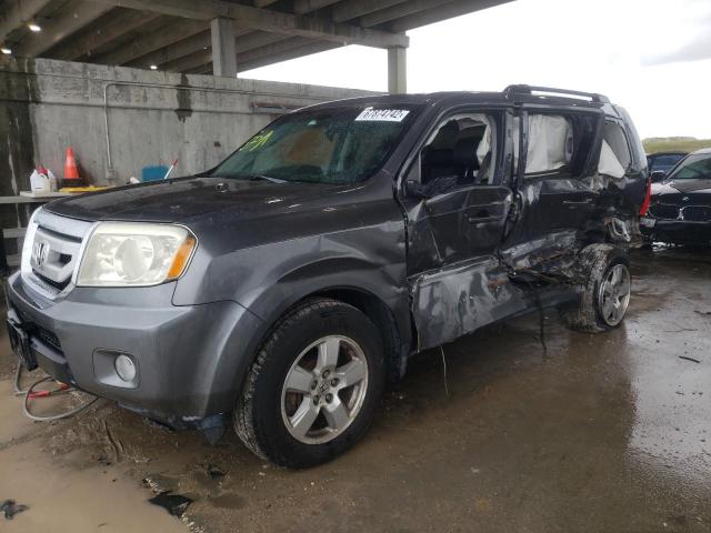 HONDA PILOT EXLN 2011 with VIN 5FNYF3H7XBB009152 - Photo from auction