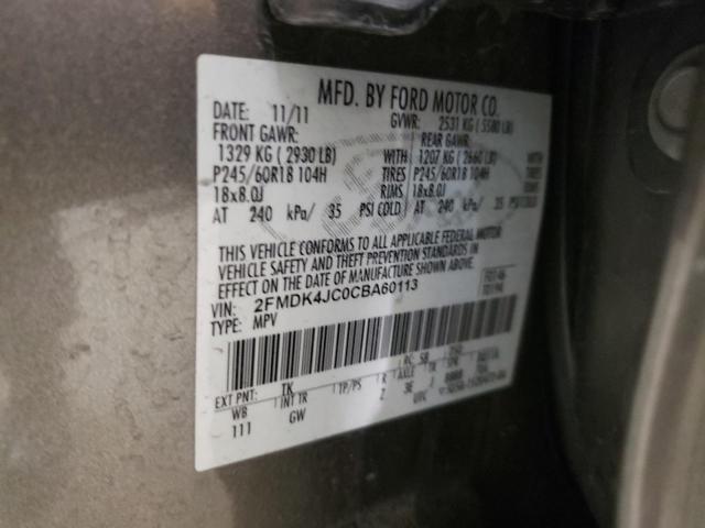 Photo 14 from auction – 2012 FORD EDGE SEL with VIN 2FMDK4JC0CBA60113