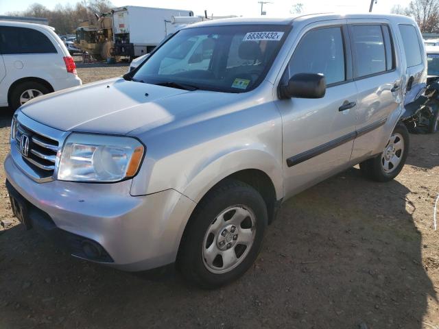 HONDA PILOT LX 2013 with VIN 5FNYF4H27DB001359 - Photo from auction