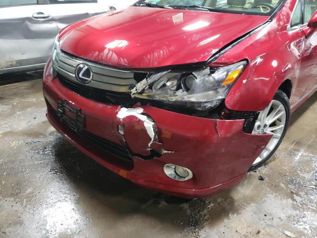 Photo 9 from auction – 2010 LEXUS HS 250H with VIN JTHBB1BA9A2007001