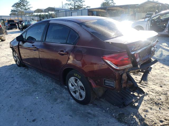 Photo 2 from auction – 2014 HONDA CIVIC LX with VIN 19XFB2F57EE021364