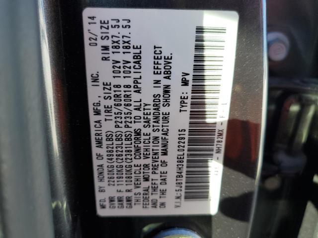 Photo 14 from auction – 2014 ACURA RDX with VIN 5J8TB4H38EL022915