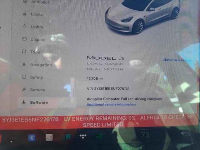 Photo 9 from auction – 2022 TESLA MODEL 3 with VIN 5YJ3E1EB5NF276178