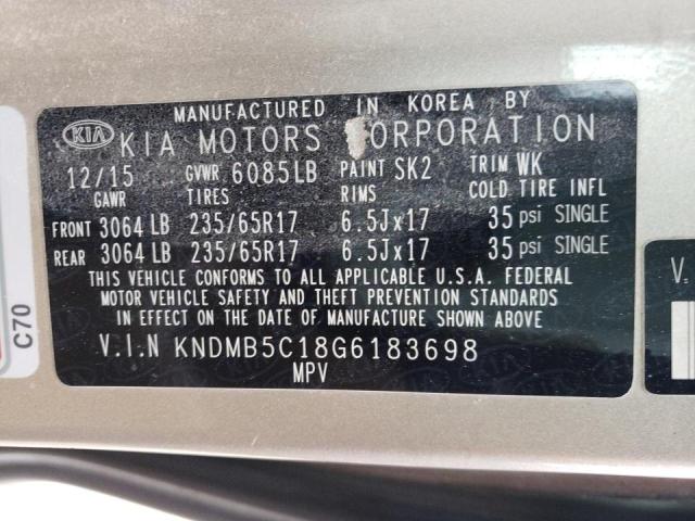 Photo 14 from auction – 2016 KIA SEDONA LX with VIN KNDMB5C18G6183698