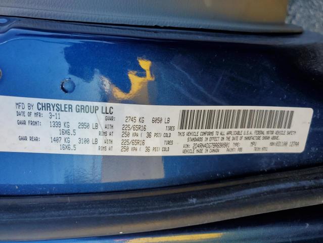 Photo 14 from auction – 2011 DODGE GRAND CARA with VIN 2D4RN4DG7BR690901