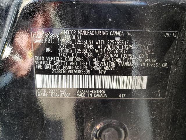 Photo 14 from auction – 2013 TOYOTA RAV4 XLE with VIN 2T3RFREV0DW083896