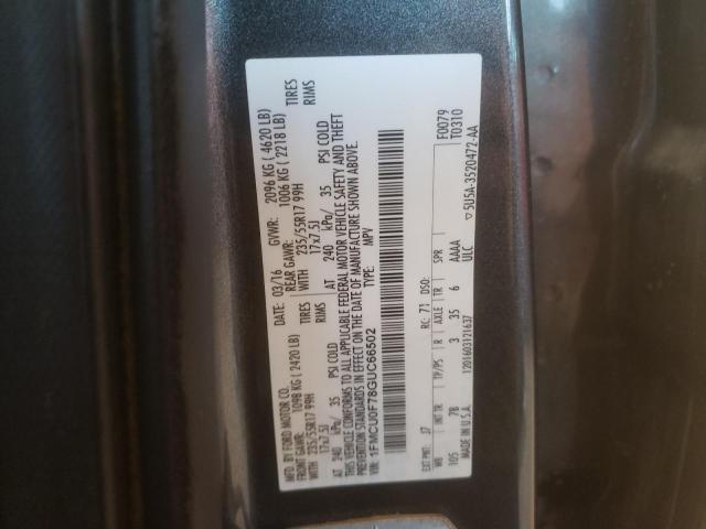 Photo 14 from auction – 2016 FORD ESCAPE S with VIN 1FMCU0F78GUC66502