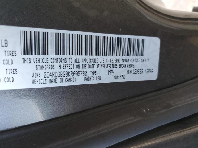 Photo 14 from auction – 2019 DODGE GRAND CARA with VIN 2C4RDGBG8KR605780