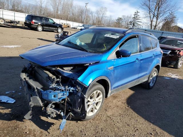 FORD ESCAPE SE 2018 with VIN 1FMCU0GD1JUD42296 - Photo from auction