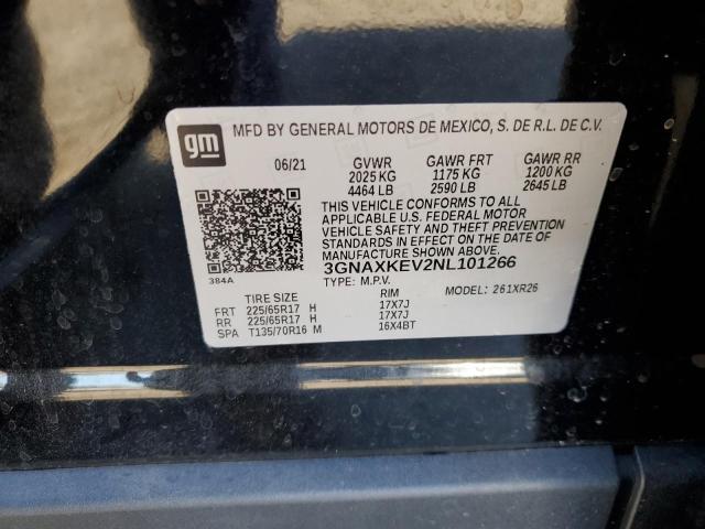 Photo 14 from auction – 2022 CHEVROLET EQUINOX LT with VIN 3GNAXKEV2NL101266