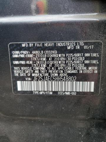 Photo 14 from auction – 2017 SUBARU FORESTER 2 with VIN JF2SJAEC5HH548802