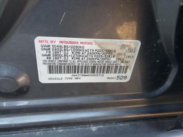 Photo 14 from auction – 2012 MITSUBISHI OUTLANDER with VIN JA4JT3AW4CU005712