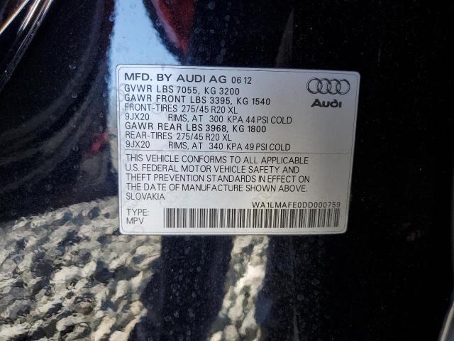 Photo 14 from auction – 2013 AUDI Q7 PREMIUM with VIN WA1LMAFE0DD000759