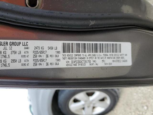 Photo 14 from auction – 2012 DODGE JOURNEY SX with VIN 3C4PDCBGXCT391793