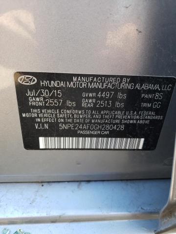 Photo 10 from auction – 2016 HYUNDAI SONATA SE with VIN 5NPE24AF0GH280428