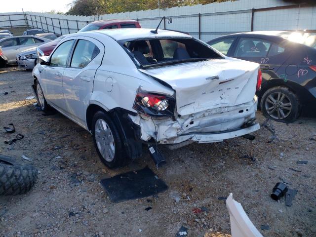 Photo 2 from auction – 2013 DODGE AVENGER SE with VIN 1C3CDZAB0DN637280