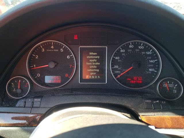 Photo 9 from auction – 2005 AUDI A4 3.2 QUA with VIN WAUDG68EX5A475623