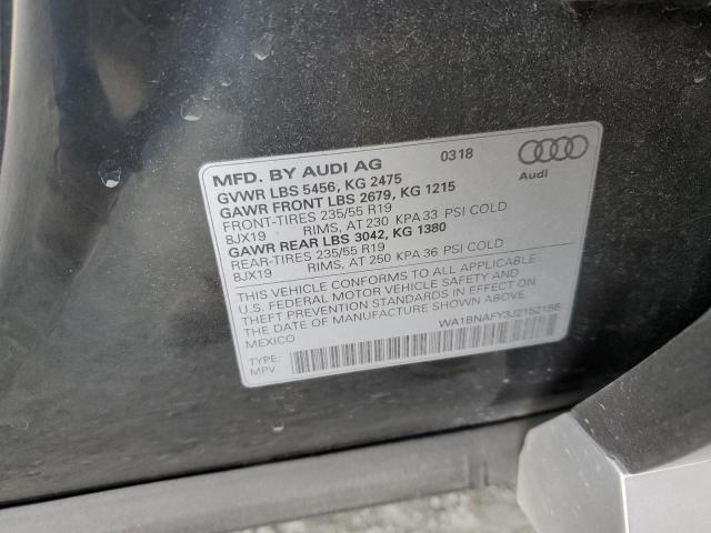 Photo 14 from auction – 2018 AUDI Q5 PREMIUM with VIN WA1BNAFY3J2152156