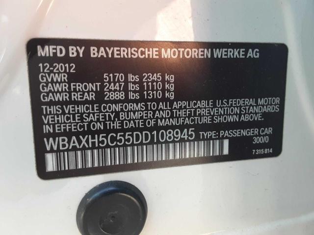Photo 10 from auction – 2013 BMW 528 XI with VIN WBAXH5C55DD108945