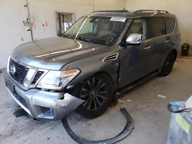 NISSAN ARMADA SV 2017 with VIN JN8AY2NC7H9501975 - Photo from auction