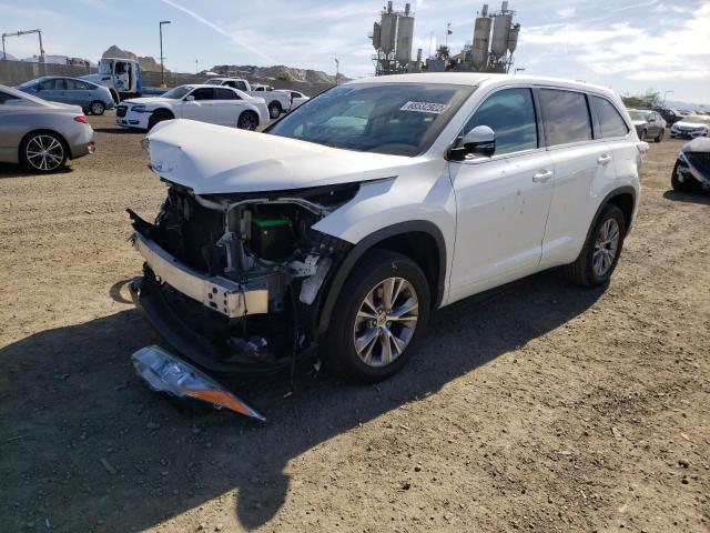 TOYOTA HIGHLANDER 2015 with VIN 5TDZKRFHXFS100017 - Photo from auction