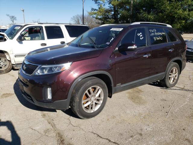 KIA SORENTO LX 2015 with VIN 5XYKTDA62FG560504 - Photo from auction
