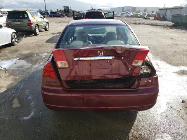 Photo 6 from auction – 2002 HONDA CIVIC LX with VIN 2HGES16532H529869