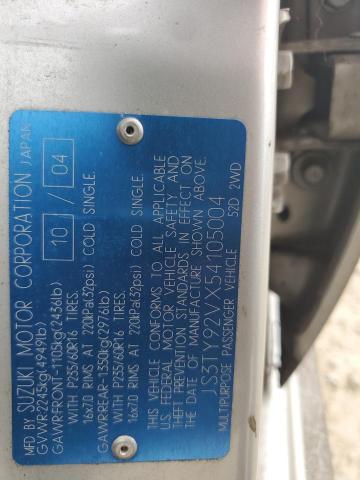 Photo 14 from auction – 2005 SUZUKI XL7 EX with VIN JS3TY92VX54105004