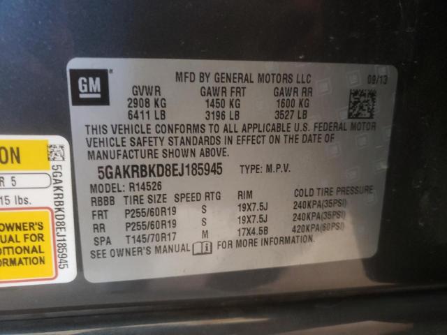 Photo 14 from auction – 2014 BUICK ENCLAVE with VIN 5GAKRBKD8EJ185945