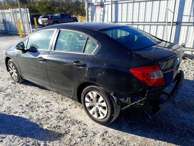 Photo 2 from auction – 2012 HONDA CIVIC LX with VIN 19XFB2F50CE091446