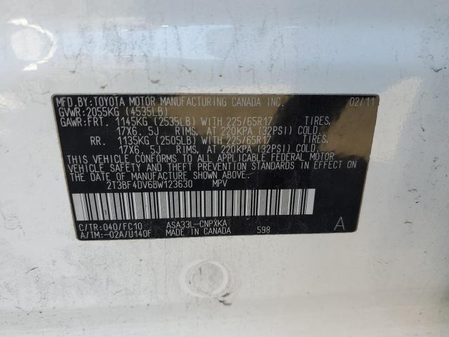 Photo 14 from auction – 2011 TOYOTA RAV4 with VIN 2T3BF4DV6BW123630