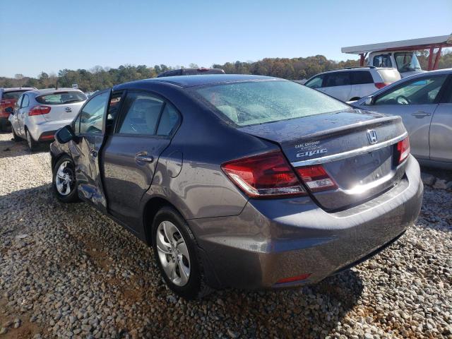 Photo 2 from auction – 2014 HONDA CIVIC LX with VIN 19XFB2F59EE048839
