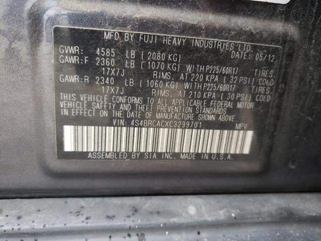 Снимка 14 от търг – 2012 SUBARU OUTBACK 2. с VIN 4S4BRCACXC3299701