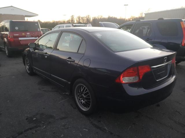 Photo 2 from auction – 2009 HONDA CIVIC LX with VIN 19XFA16599E009204